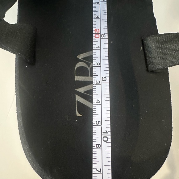 ZARA Black Sandals with Silver Accents Sz EU 41/28cm - Picture 7 of 10